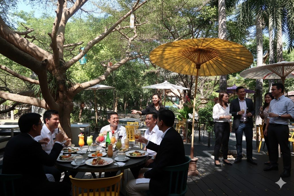 Breakfast spread at The Leela Resort & Spa Pattaya