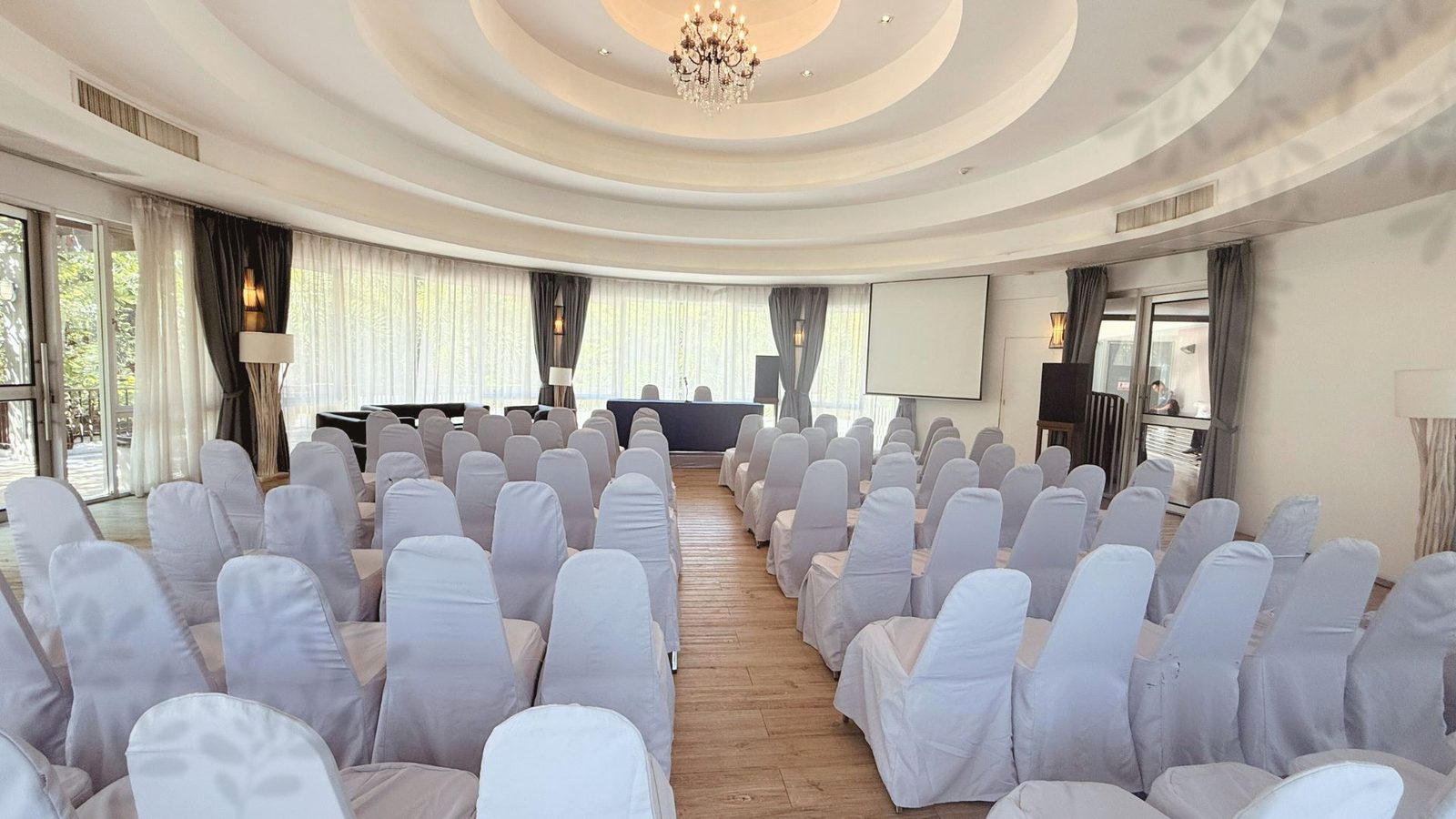 Leela Sala set up banquet-round for an event at The Leela Resort & Spa Pattaya