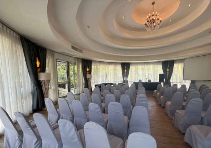 Multi-purpose meeting room at The Leela Resort & Spa Pattaya set up for a seminar